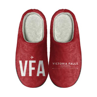 Thumbnail for Victoria Falls International Airport (VFA) Slippers & Flip Flops - Slippers - Cotton - Code - Different - Red
