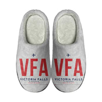 Thumbnail for Victoria Falls International Airport (VFA) Slippers & Flip Flops - Slippers - Cotton - Code - Same - Light Gray