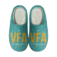 Thumbnail for Victoria Falls International Airport (VFA) Slippers & Flip Flops - Slippers - Cotton - Code - Same - Turquoise