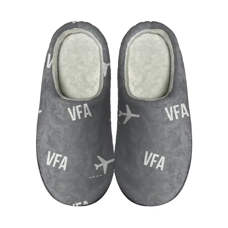 Victoria Falls International Airport (VFA) Slippers & Flip Flops - Slippers - Cotton - Pattern - Gray
