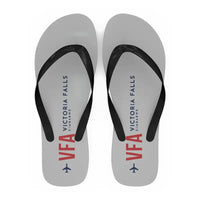 Thumbnail for Victoria Falls International Airport (VFA) Slippers & Flip Flops - Slippers - Flip Flops - Code - Light Gray