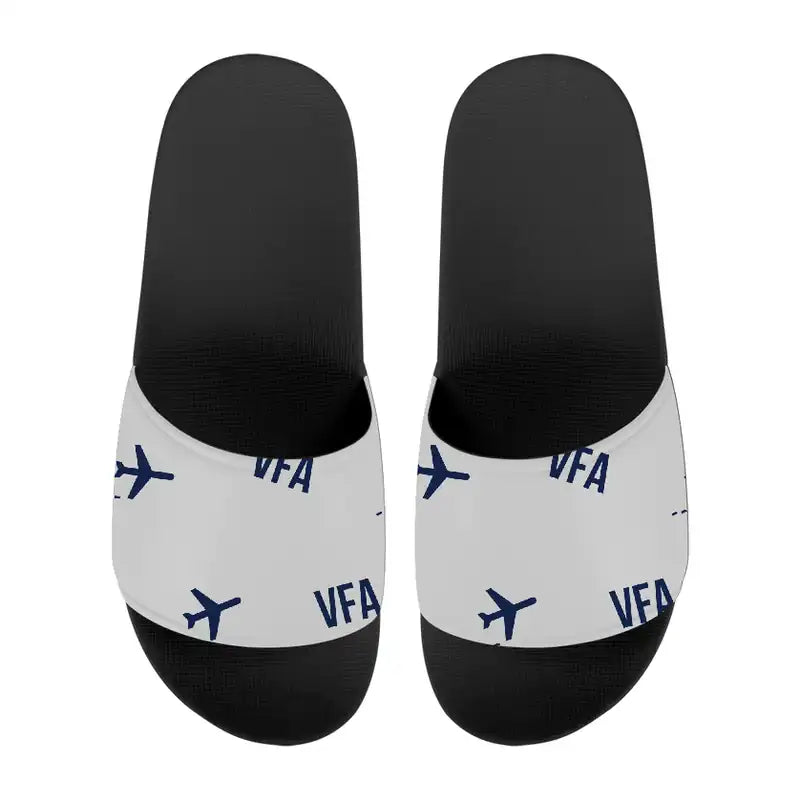 Victoria Falls International Airport (VFA) Slippers & Flip Flops - Slippers - Sport - Pattern - Light Gray