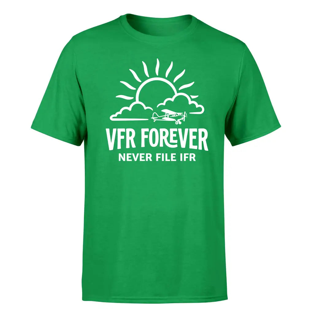 VFR Forever design on green single side