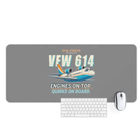 Thumbnail for VFW-Fokker 614 - Cartoon - Desk Mat - Gray