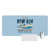 Thumbnail for VFW-Fokker 614 - Cartoon - Desk Mat - Light Blue