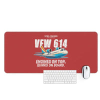 Thumbnail for VFW-Fokker 614 - Cartoon - Desk Mat - Red