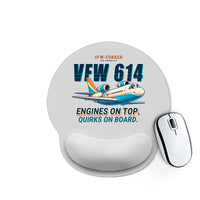 Thumbnail for VFW-Fokker 614 - Cartoon - Ergonomic Mouse Pad - Light Gray