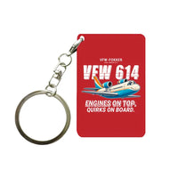 Thumbnail for VFW-Fokker 614 - Cartoon - Key Chain - Red
