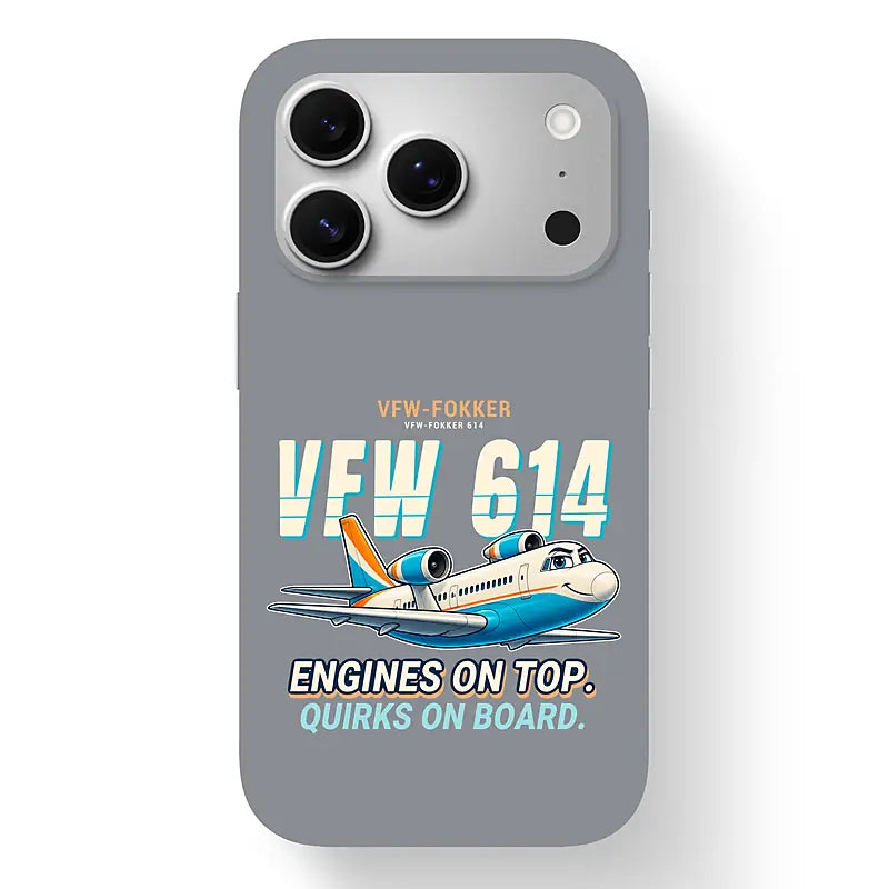 VFW-Fokker 614 - Cartoon - MagSafe iPhone 17 Pro - Gray