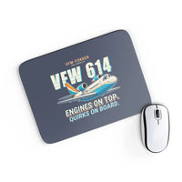 Thumbnail for VFW-Fokker 614 - Cartoon - Mouse Pad - Navy Blue