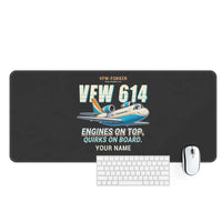 Thumbnail for VFW-Fokker 614 - Cartoon + Name - Desk Mat - Black