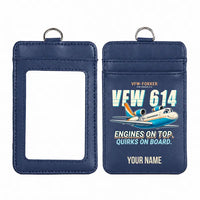 Thumbnail for VFW-Fokker 614 - Cartoon - ID Card Holder - Navy Blue + Name
