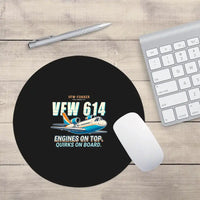 Thumbnail for VFW-Fokker 614 - Cartoon - Round Mouse Pad - Black