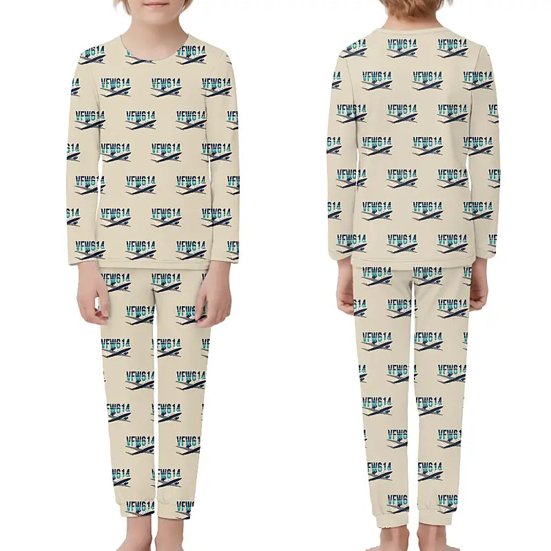 VFW-Fokker 614 - Children Pajamas - Original Pattern - Beige