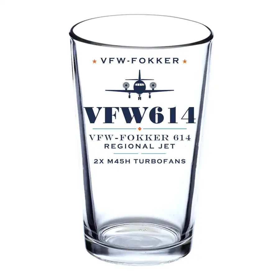 VFW-Fokker 614 - Heritage - Beer & Water Glass