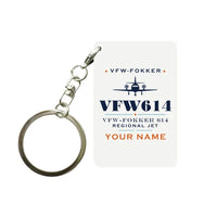 Thumbnail for VFW-Fokker 614 - Heritage + Name - Key Chain - White