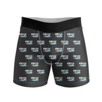 Thumbnail for VFW-Fokker 614 - Men Boxers - Cartoon Pattern - Black