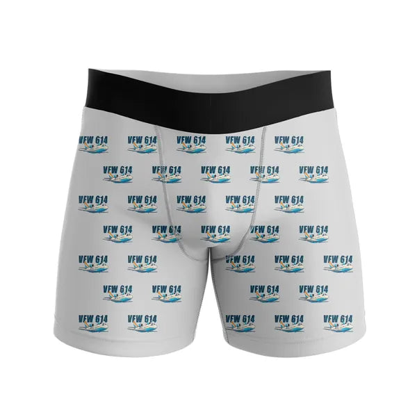 VFW-Fokker 614 - Men Boxers - Cartoon Pattern - Light Gray
