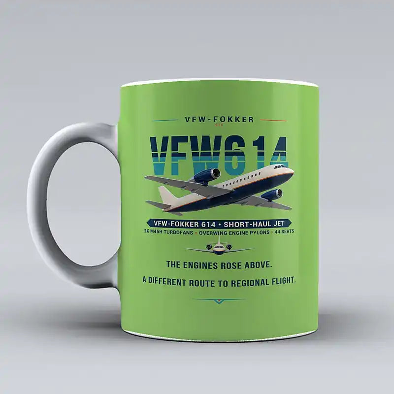 VFW-Fokker 614 - Original - Mug - Light Green