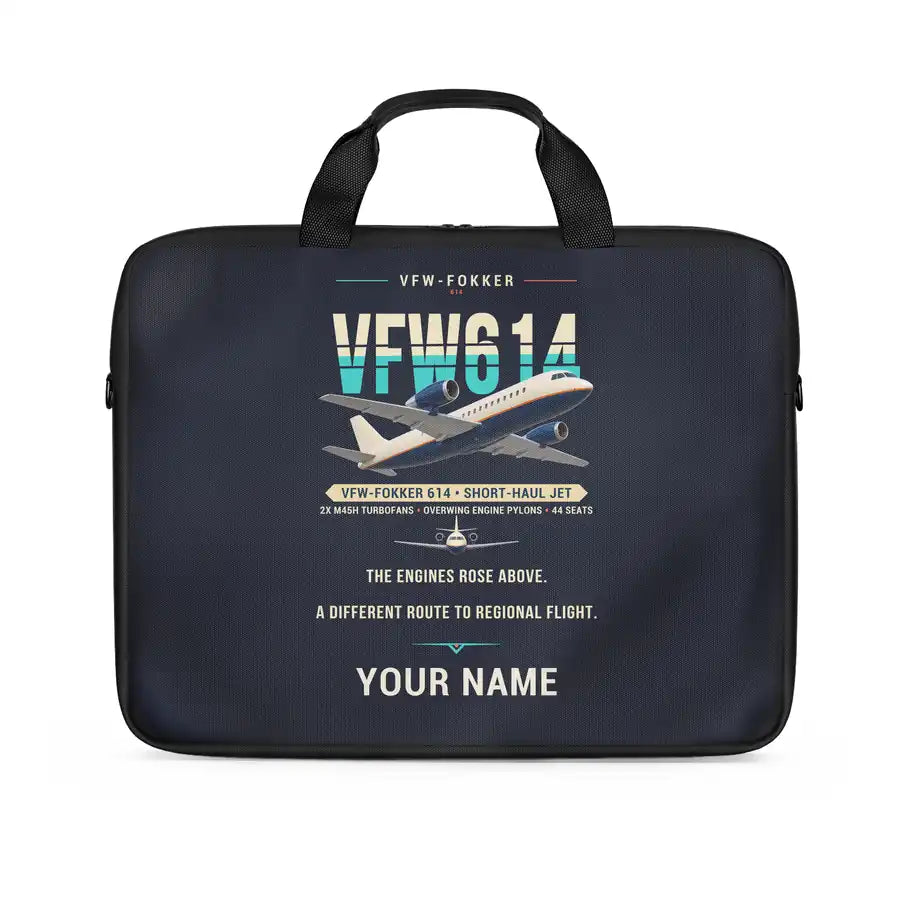 VFW-Fokker 614 - Original + Name - Laptop Bag