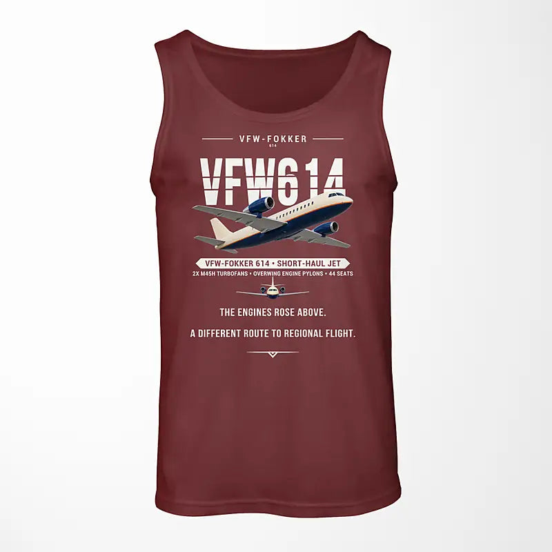 VFW-Fokker 614 - Original - Tank Top - Dark Red