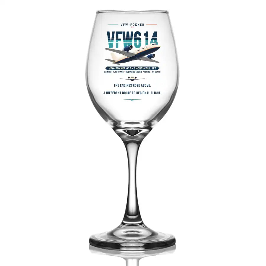VFW-Fokker 614 - Original - Wine Glass