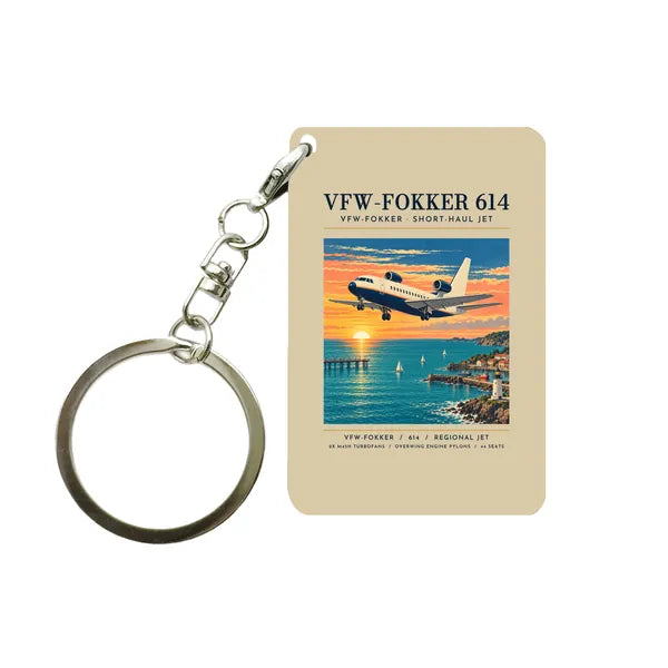 VFW-Fokker 614 - Poster - Key Chain - Beige