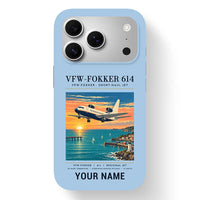 Thumbnail for VFW-Fokker 614 - Poster + Name - MagSafe iPhone 17 Pro - Light Blue