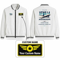 Thumbnail for VFW-Fokker 614 Stylish Jackets - Baseball Collar - Original + Name - White
