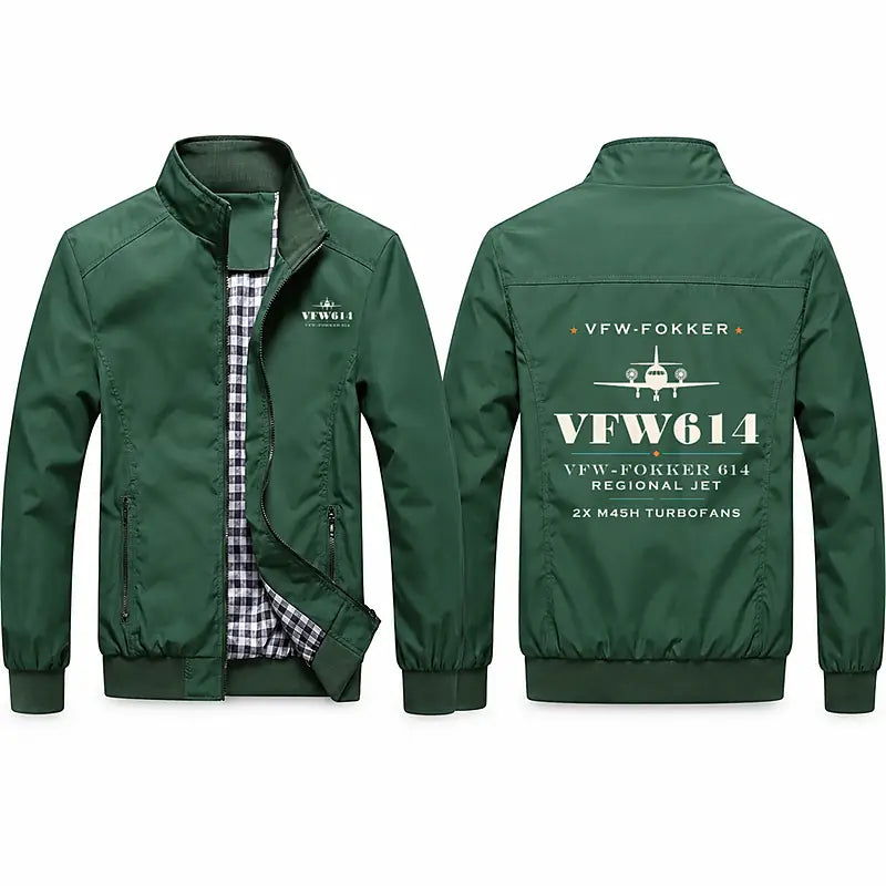 VFW-Fokker 614 Stylish Jackets - Stand Collar - Heritage - Green