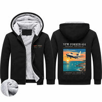 Thumbnail for VFW-Fokker 614 Zipped Sweatshirts - Poster - Black