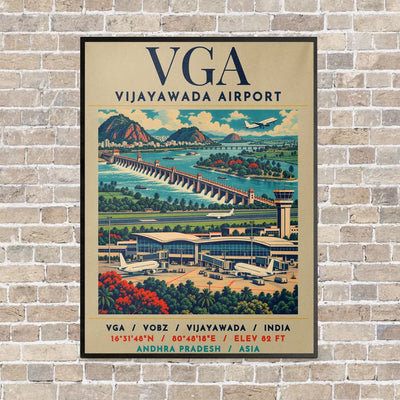 VGA - Poster - Canvas Framed - Beige