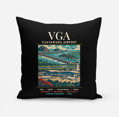 VGA - Poster - Pillow - Black
