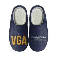Thumbnail for Vijayawada Airport (VGA) Slippers & Flip Flops - Slippers - Cotton - Code - Different - Navy Blue