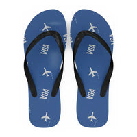 Thumbnail for Vijayawada Airport (VGA) Slippers & Flip Flops - Slippers - Flip Flops - Pattern - Blue
