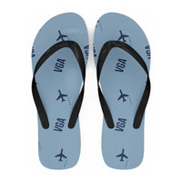 Thumbnail for Vijayawada Airport (VGA) Slippers & Flip Flops - Slippers - Flip Flops - Pattern - Light Blue