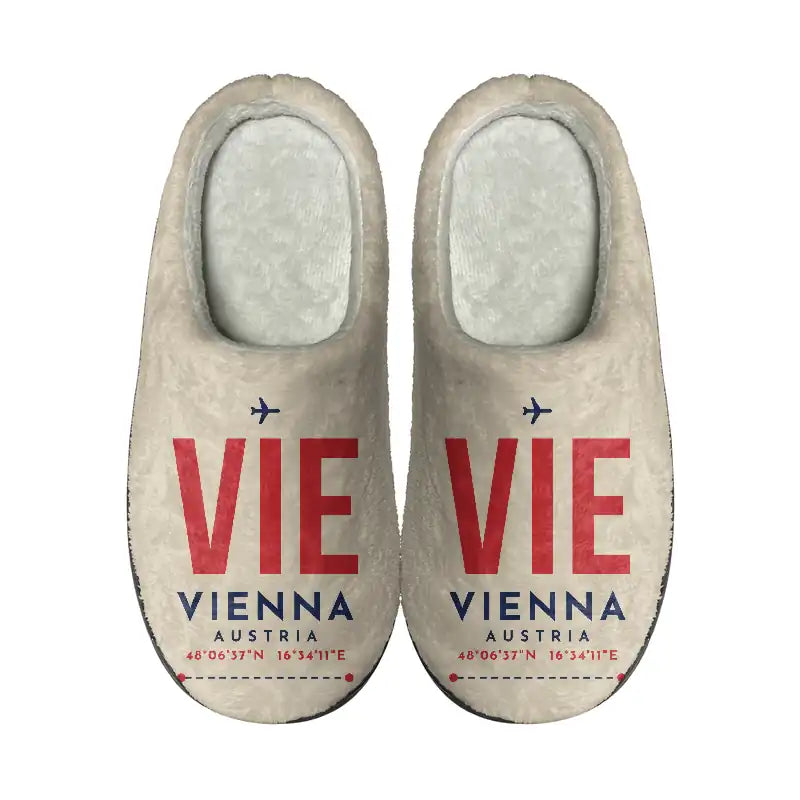 Vienna Airport (VIE) Slippers & Flip Flops - Slippers - Cotton - Code - Same - Beige