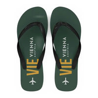 Thumbnail for Vienna Airport (VIE) Slippers & Flip Flops - Slippers - Flip Flops - Code - Dark Green