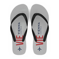 Thumbnail for Vienna Airport (VIE) Slippers & Flip Flops - Slippers - Flip Flops - Code - Light Gray