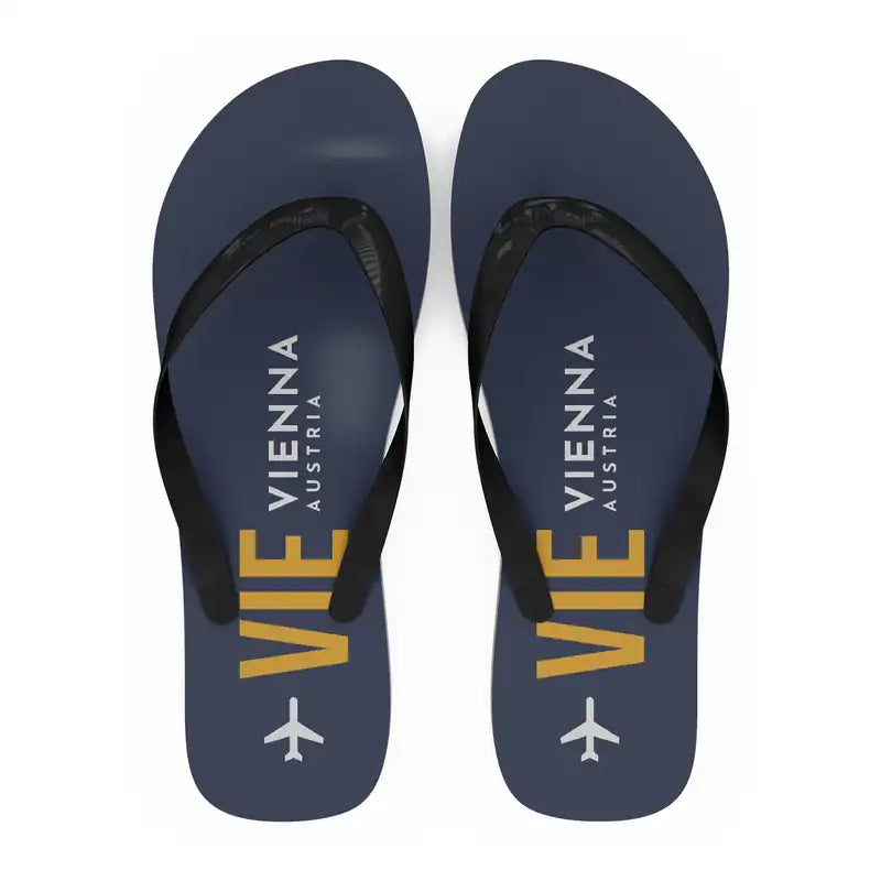 Vienna Airport (VIE) Slippers & Flip Flops - Slippers - Flip Flops - Code - Navy Blue
