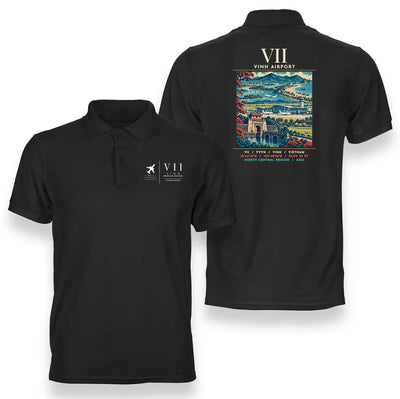 VII - Poster - Double-Side Polo - Black