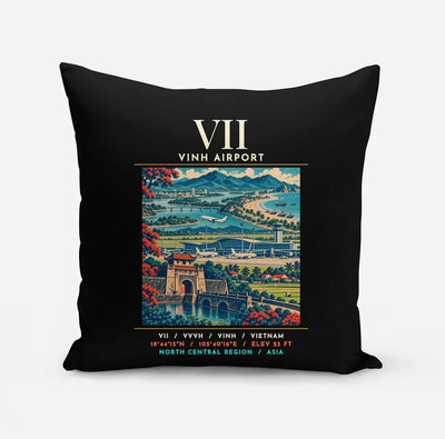 VII - Poster - Pillow - Black