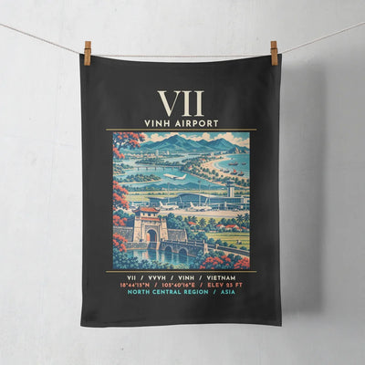VII - Poster - Towel - Black