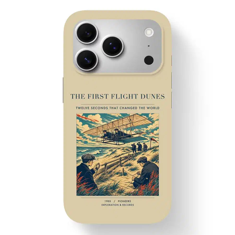 The First Flight Dunes - MagSafe iPhone & Samsung Cases design on beige 17pro