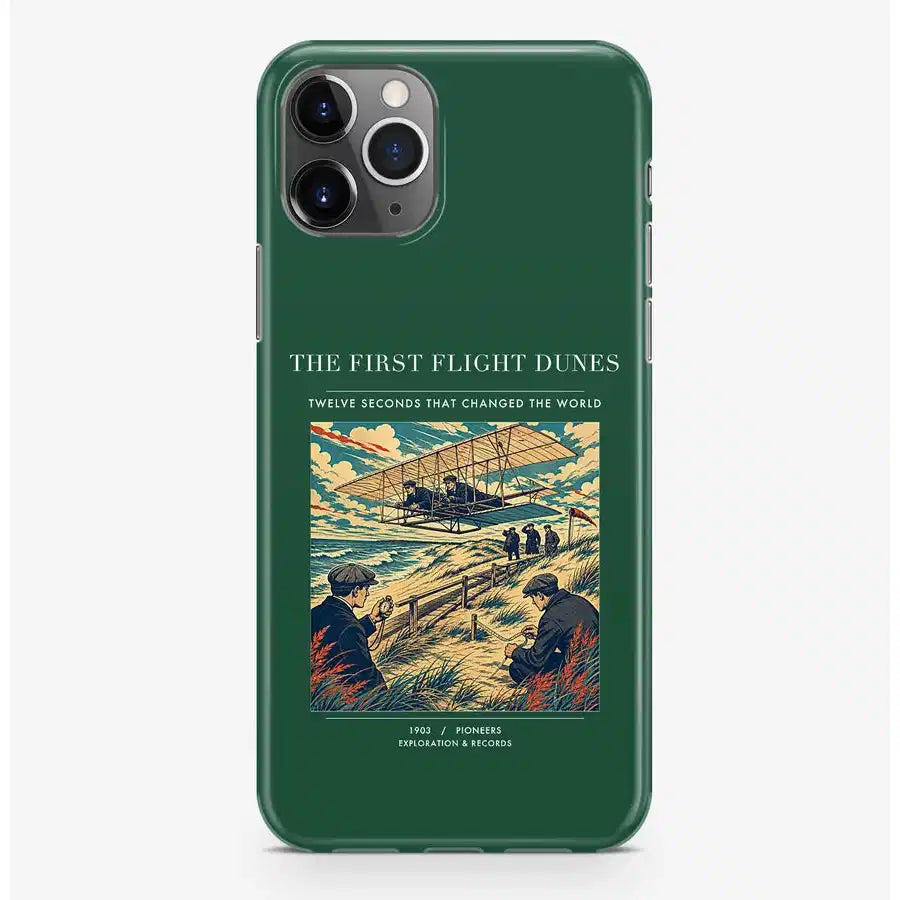 The First Flight Dunes - MagSafe iPhone & Samsung Cases design on dark green promax