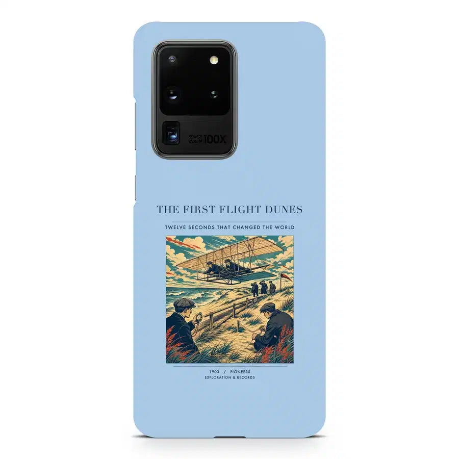 The First Flight Dunes - MagSafe iPhone & Samsung Cases design on light blue samsung