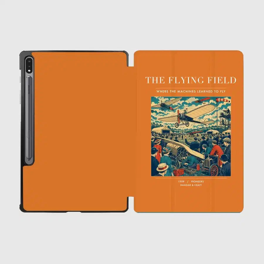 VINTAGE G4001 - The Flying Field - Designed iPad & Samsung Tablet Cases design on orange samsung