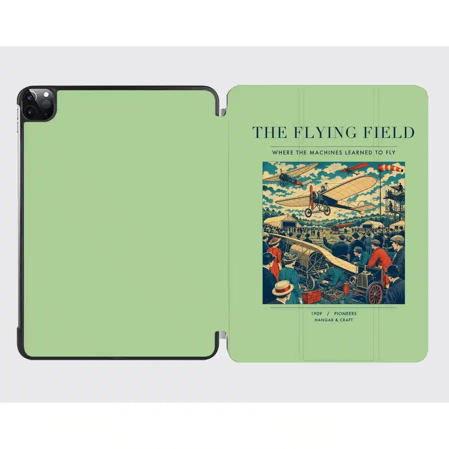 VINTAGE G4001 - The Flying Field - Designed iPad & Samsung Tablet Cases design on lightgreen ipad
