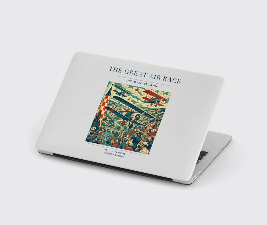 VINTAGE G4003 - The Great Air Race - Designed MacBook Cases design on lightgray