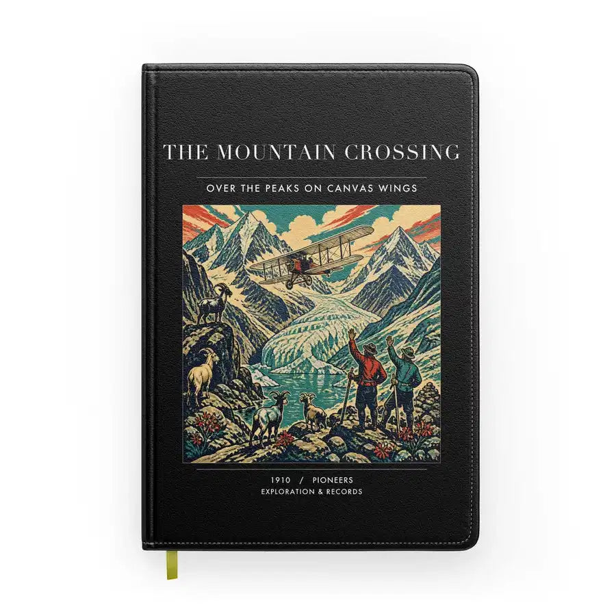 VINTAGE G4006 - The Mountain Crossing - Designed Notebooks design on black